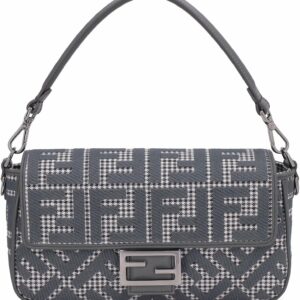 Baguette FF Embroidered Shoulder Bag.