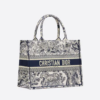 DIOR BOOK TOTE Blue Toile de  (36 x 27.5 x 16.5 cm).