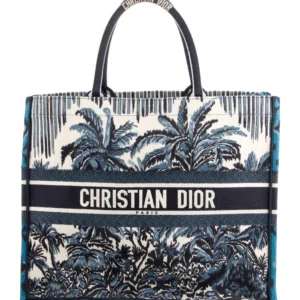 CHRISTIAN DIOR Large Palms Book Tote.