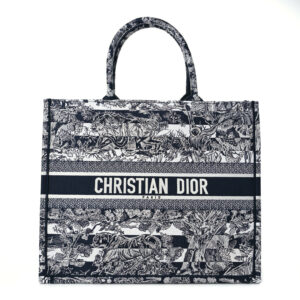 CHRISTIAN DIOR Large  Toile  Book Tote Blue.