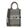 CHRISTIAN DIOR  Mini Book Tote Phone Bag Black White.