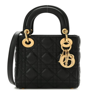 CHRISTIAN  Mini Lady Dior Black.