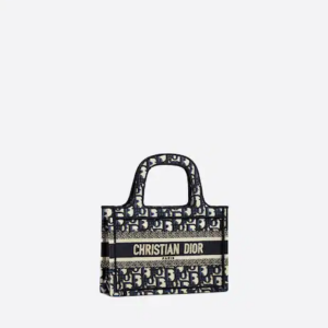 MINI DIOR BOOK TOTE Blue Dior  (22.5 x 15 x 6 cm).